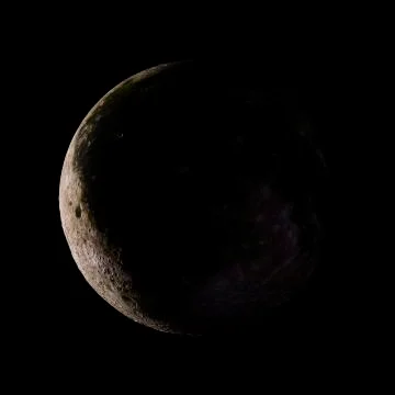 Solar system planet Moon on black background 3d rendering. Elements of this i Stock Illustration