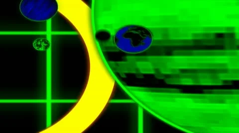 Solar system, planet in a row with zoom (20130021) Stock Footage 20496099