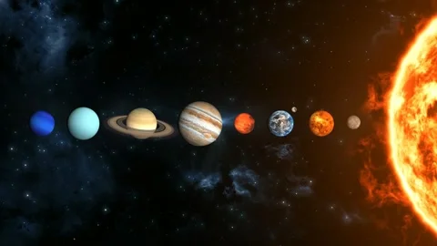 Solar system planets 9 Stock Footage 302884411