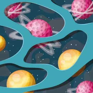 Solar system planets design vector illustration イラスト素材
