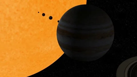 Solar System, Planets. Galactic Discovery in Educational Cosmos Animation Stock Footage 255277013