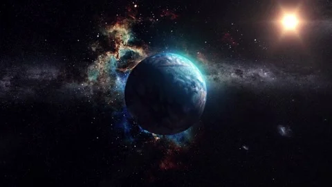 Solar System, Planets. Galactic Discovery in Educational Cosmos Animation Stock Footage 255277690