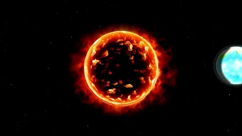 Solar System, Planets. Galactic Discovery in Educational Cosmos Animation Stock Footage 255280354