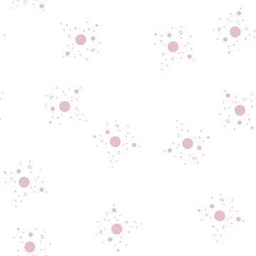 Solar system planets glyph seamless pattern Stock Illustration