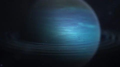 Solar System Planets Orbiting in Deep Space, Cosmic Animation Stock Footage 345963623