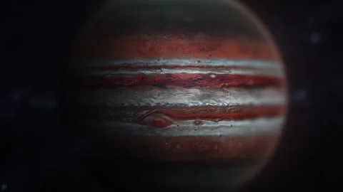 Solar System Planets Orbiting in Deep Space, Cosmic Animation Stockbeeldmateriaal 345964662
