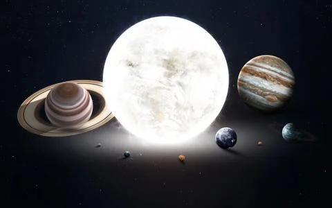 Solar system planets Stock Photos