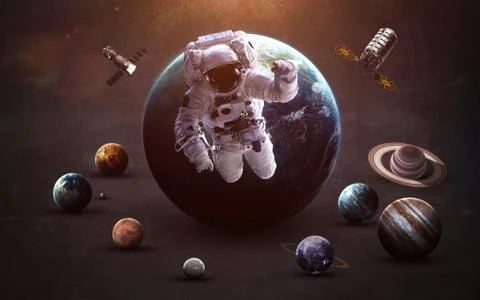 Solar system planets Foto stock