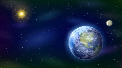 Solar System, Seamless Loop Stock Footage 51432448