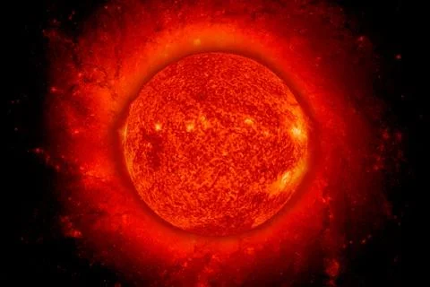 Solar System - Sun. Elements of this image furnished by NASA. Foto stock