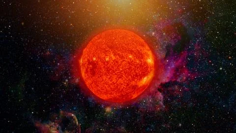 Solar System - Sun. Elements of this image furnished by NASA. Foto stock