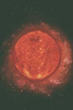 Solar System - Sun. Elements of this image furnished by NASA. Foto stock