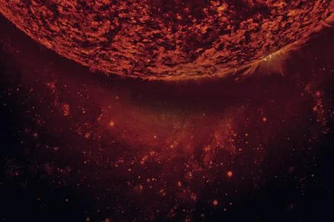 Solar System - Sun. Elements of this image furnished by NASA. Foto stock