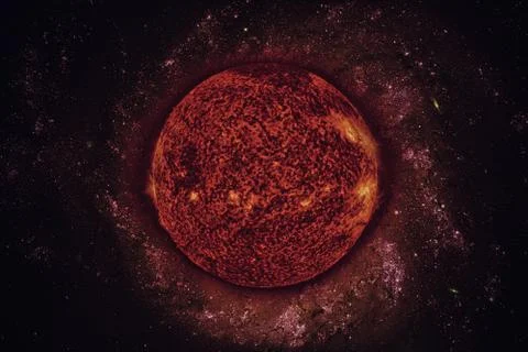 Solar System - Sun. Elements of this image furnished by NASA. Stock Photos