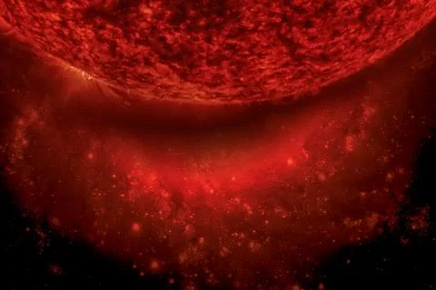 Solar System - Sun. Elements of this image furnished by NASA. Foto stock