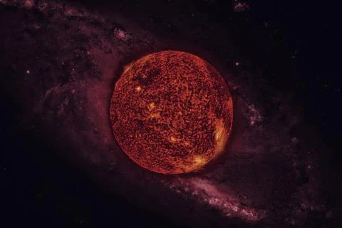 Solar System. Sun. Elements of this image furnished by NASA Foto stock