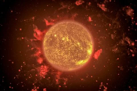 Solar System. Sun. Elements of this image furnished by NASA Foto stock