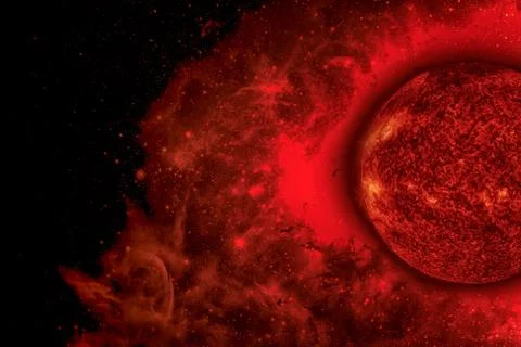 Solar System - Sun. Elements of this image furnished by NASA. Stock Photos
