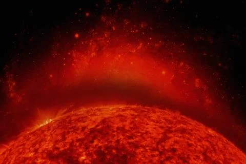 Solar System - Sun. Elements of this image furnished by NASA. Foto stock
