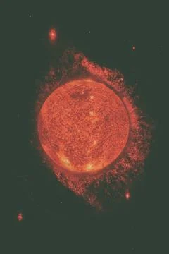 Solar System. Sun. Elements of this image furnished by NASA Solar System -... Foto stock