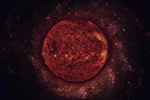 Solar System - Sun. Elements of this image furnished by NASA. Solar System... Foto stock