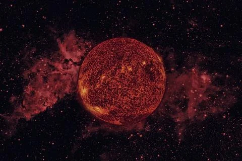 Solar System. Sun. Elements of this image furnished by NASA Solar System -... Stock Photos