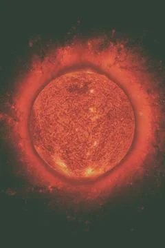 Solar System - Sun. Elements of this image furnished by NASA. Solar System... Foto stock