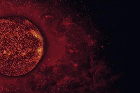 Solar System - Sun. Elements of this image furnished by NASA. Solar System... Foto stock