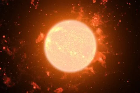 Solar System. Sun. Elements of this image furnished by NASA Solar System -... Foto stock