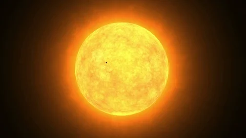 Solar system, the Sun with Mercury transit Video stock 113909075