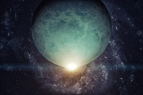 Solar System - Uranus. Elements of this image furnished by NASA. Stock Photos