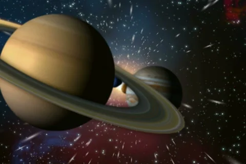 Solar System Zoom Through Space NTSC Stock-Footage 6413818