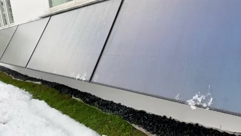 Solar thermal installations Stock Footage 146835504