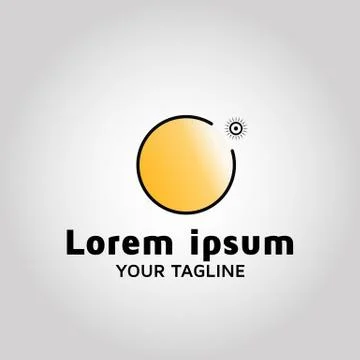 Solar vector logo design template inspiration Stock Illustration