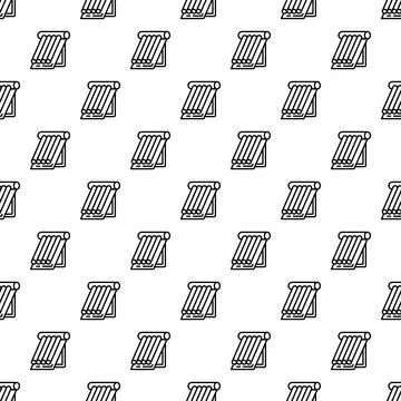 Solar water heater pattern on white background Ilustración de archivo
