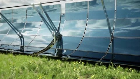 Solar Water Heating System 4k footage Stock Footage 151019904