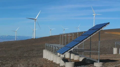 SolarAndWind 動画素材 420143