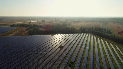 Solarfarm in the Netherlands Stock Footage 289908307