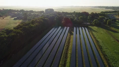 Solarfarm in the Netherlands Stock Footage 289908388