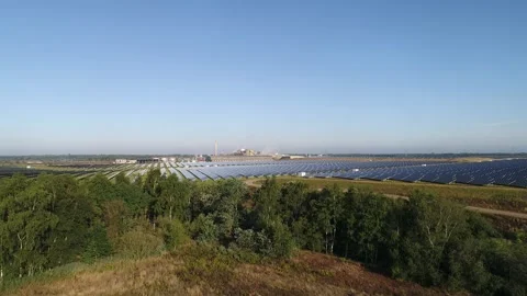 Solarfarm in the Netherlands Stock Footage 289908473