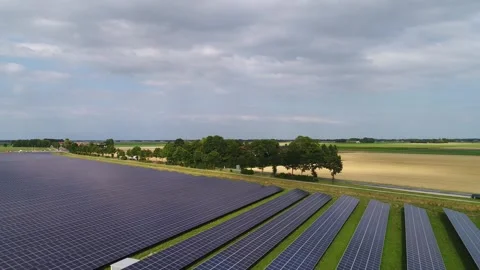 Solarfarm in the Netherlands Stock Footage 289908483