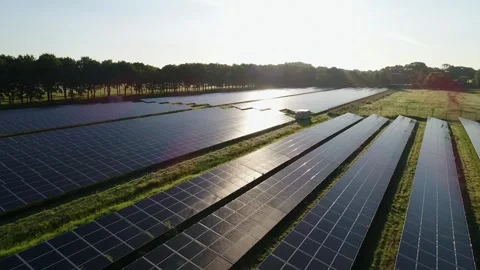 Solarfarm in the Netherlands Stock Footage 289908510