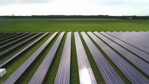 Solarfarm in the Netherlands Stock Footage 289908565