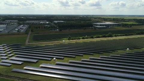 Solarfarm in the Netherlands Stock Footage 289908622