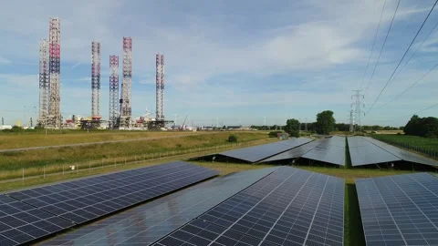 Solarfarm in the Netherlands Stock Footage 289908797