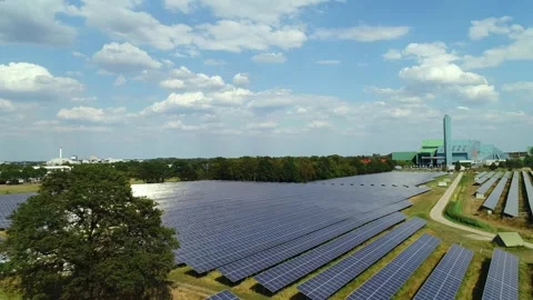 Solarfarm in the Netherlands Stock Footage 289908930
