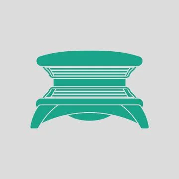 Solarium icon Stock Illustration