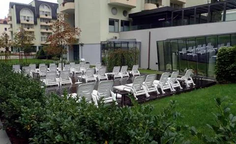 Solarium open area Stock Photos