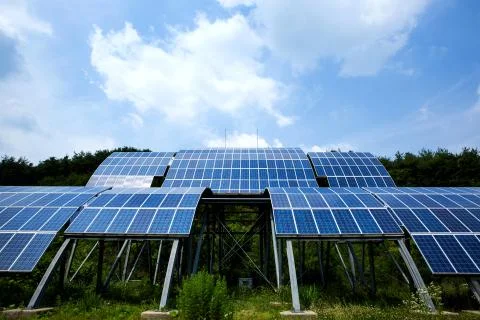 Solar panels Stock Photos