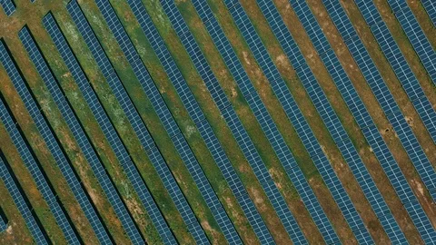 SolarPark Circle Flight Stock Footage 116248816